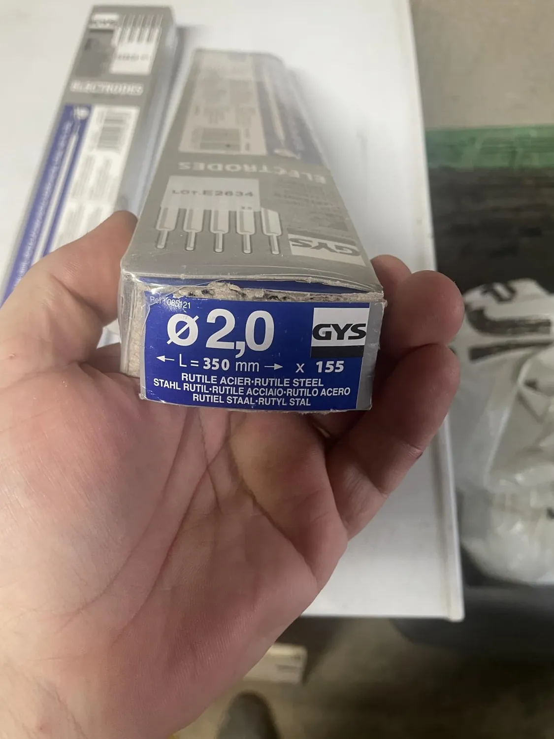 GYS électrodes rutiles E6013 Ø 2,0 mm 155 baguettes