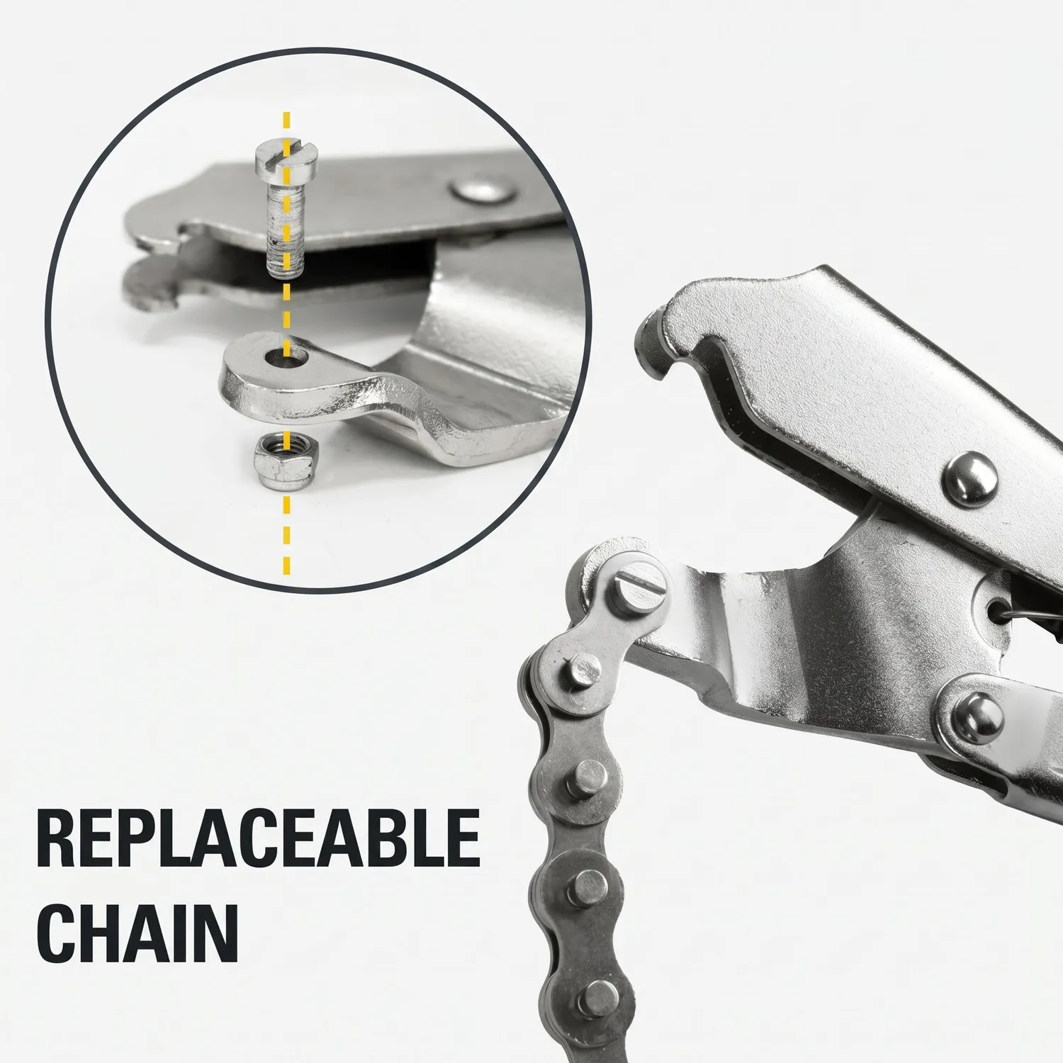 Strong Hand Europe The Python pince chaine alignement tubes inox 360°