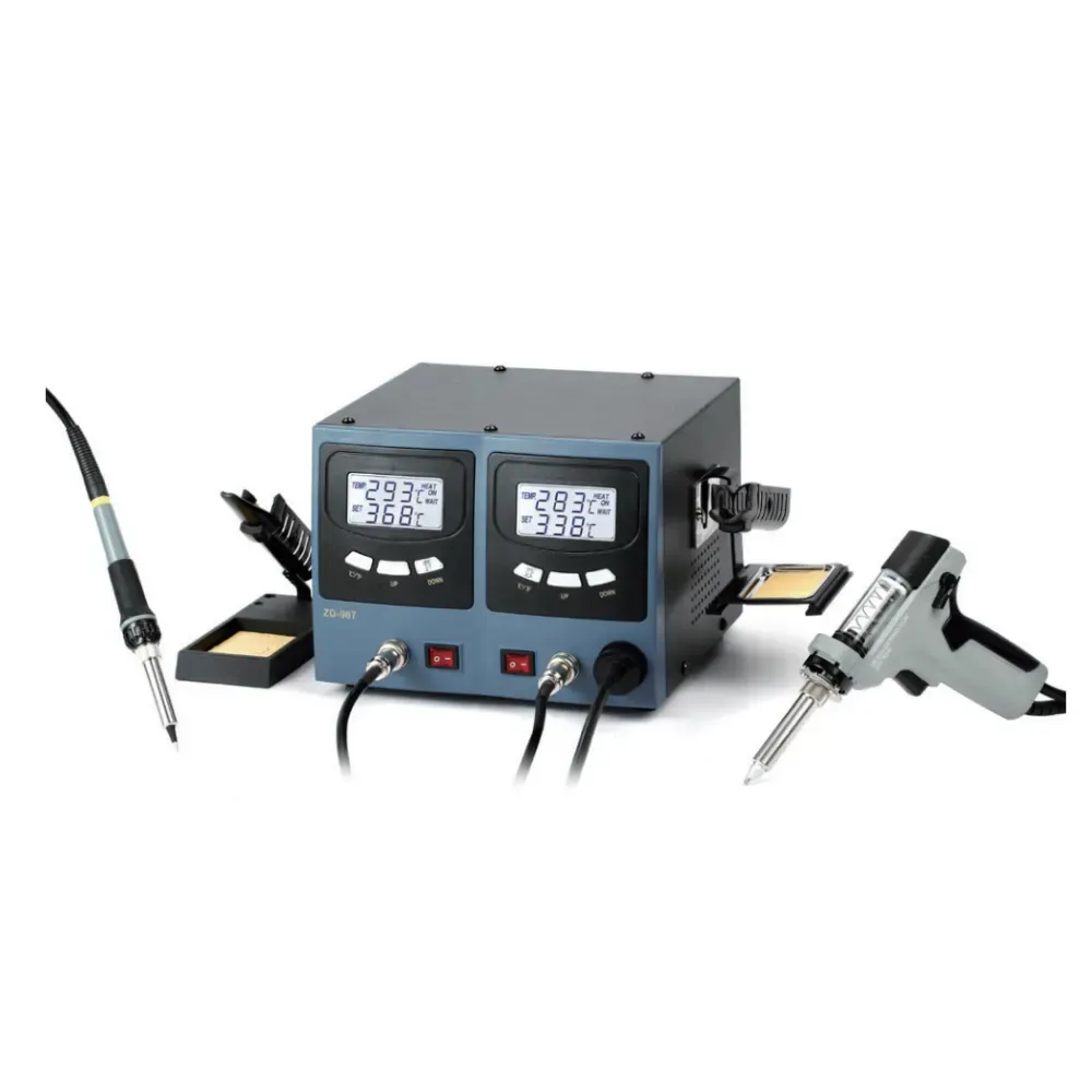 Zhongdi ZD-987 station de soudage et dessoudage 2-en-1 60/80 W
