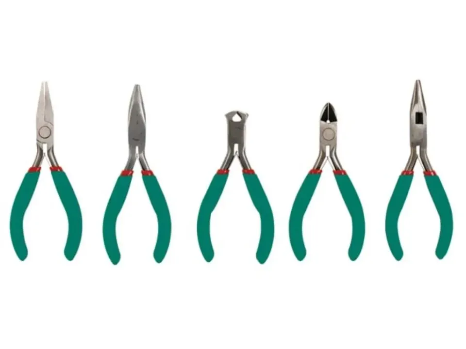 Velleman GP Series ensemble de 5 pinces de précision isolées