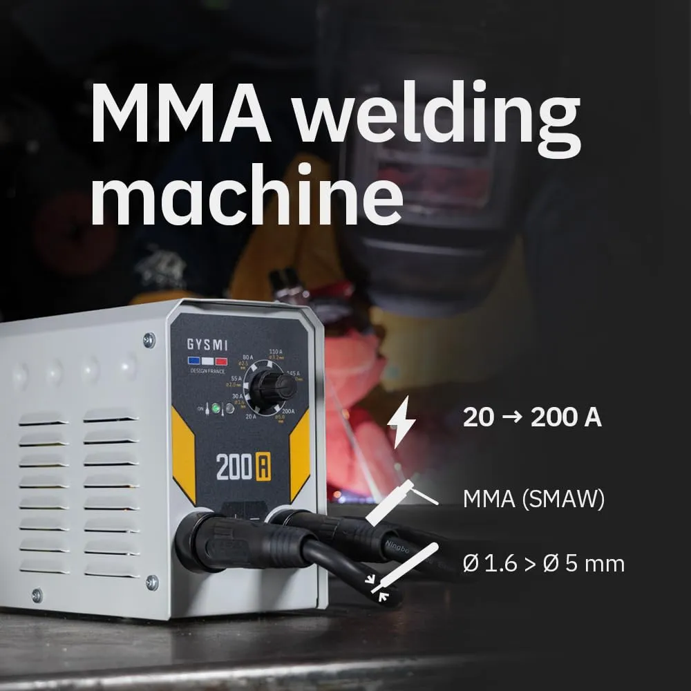 GYS GYSMI 200A poste MMA 200 A avec accessoires