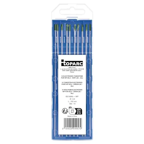 GYS WP électrodes tungstène TIG 2,4 mm lot de 10 vertes