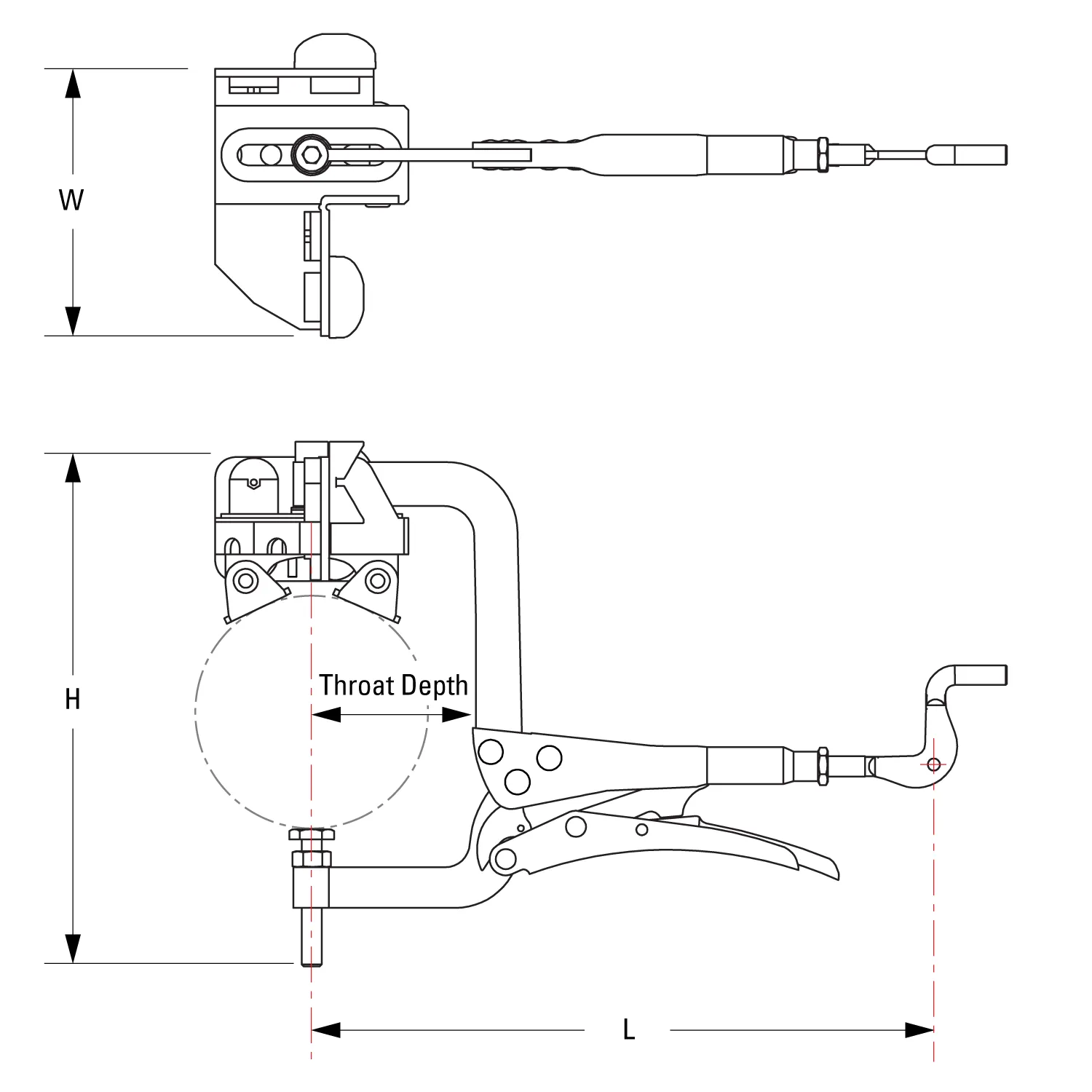Strong Hand Europe pince de maintien tube V-Pad 23 kg