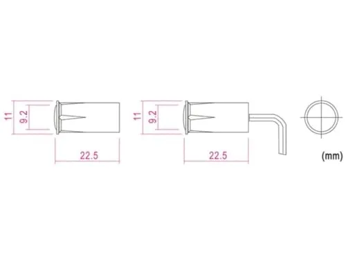 Velleman Edge Lit contact magnétique NC blanc 9 mm
