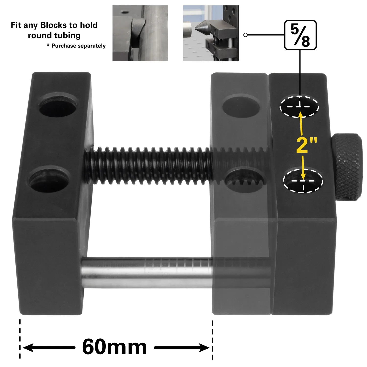 STRONG HAND Adjustable Stop Block butée réglable pour table 5/8 po, course 60 mm