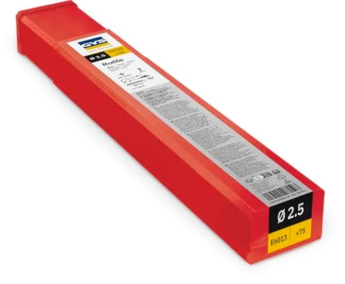 GYS Électrodes E6013 baguettes rutile 2,5 mm, 75 pièces
