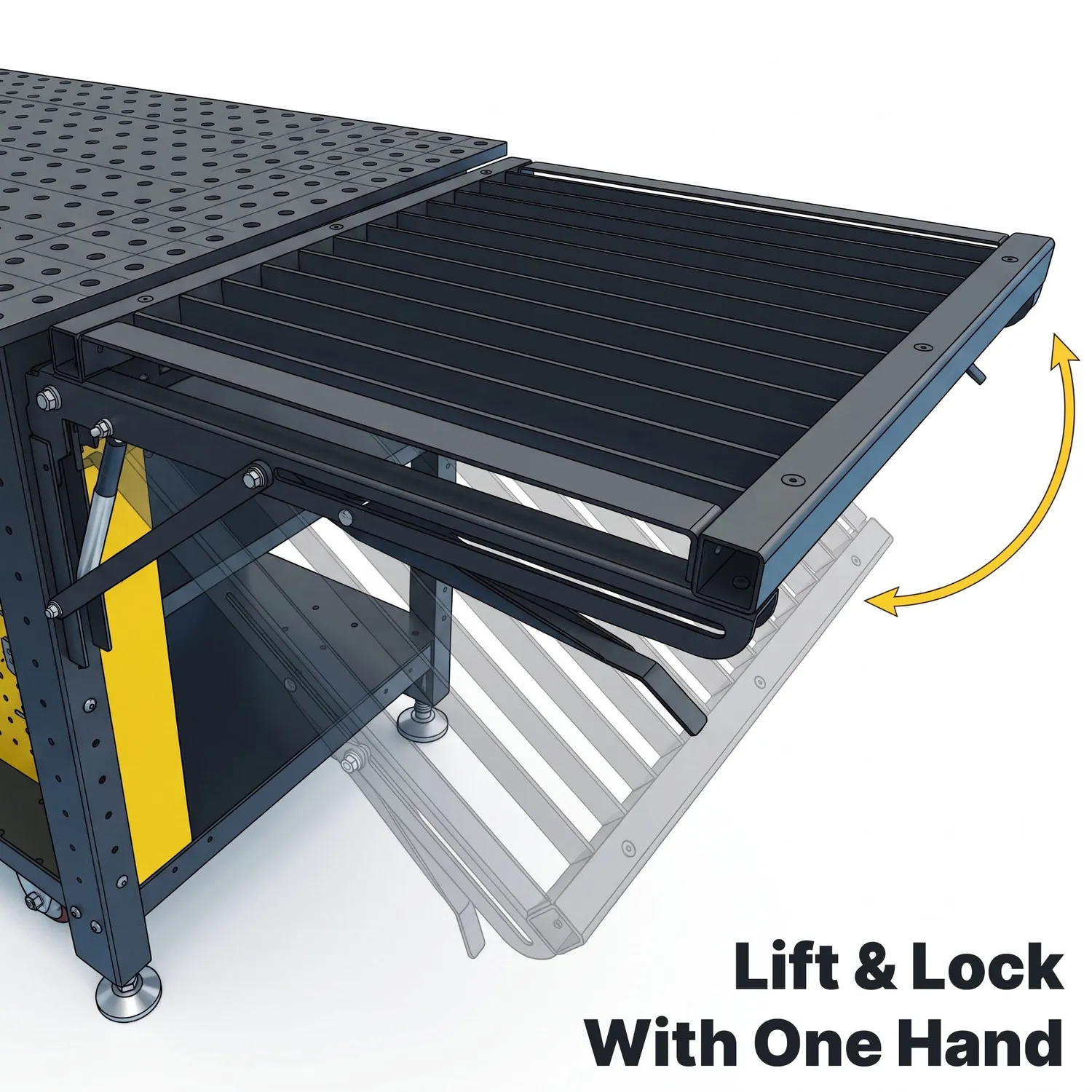 Strong Hand Europe Plasma Cutting Trays bac de découpe plasma Rhino Cart 48 × 30