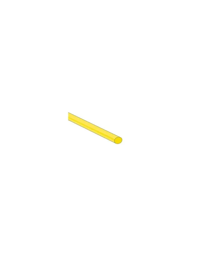 Velleman GP Series STB48Y gaine thermorétractable jaune 1,2 m sans halogène