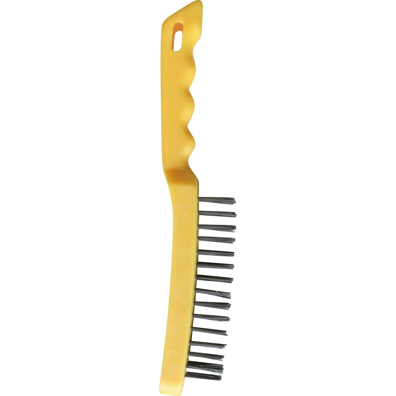 GYS brosse acier à manche plastique, 3 rangées