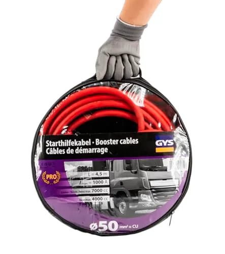 GYS 056 câbles de démarrage 320 A, 3 m, cuivre