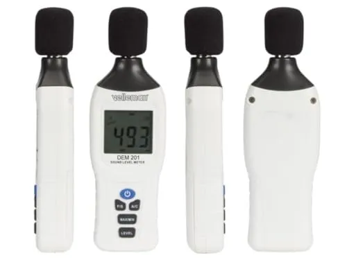 Velleman Sonomètre LCD 30-130 dB extinction auto