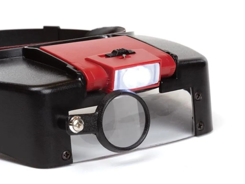 Velleman VTLLAMP loupe frontale LED grossissement 1,8x/2,3x/3,3x