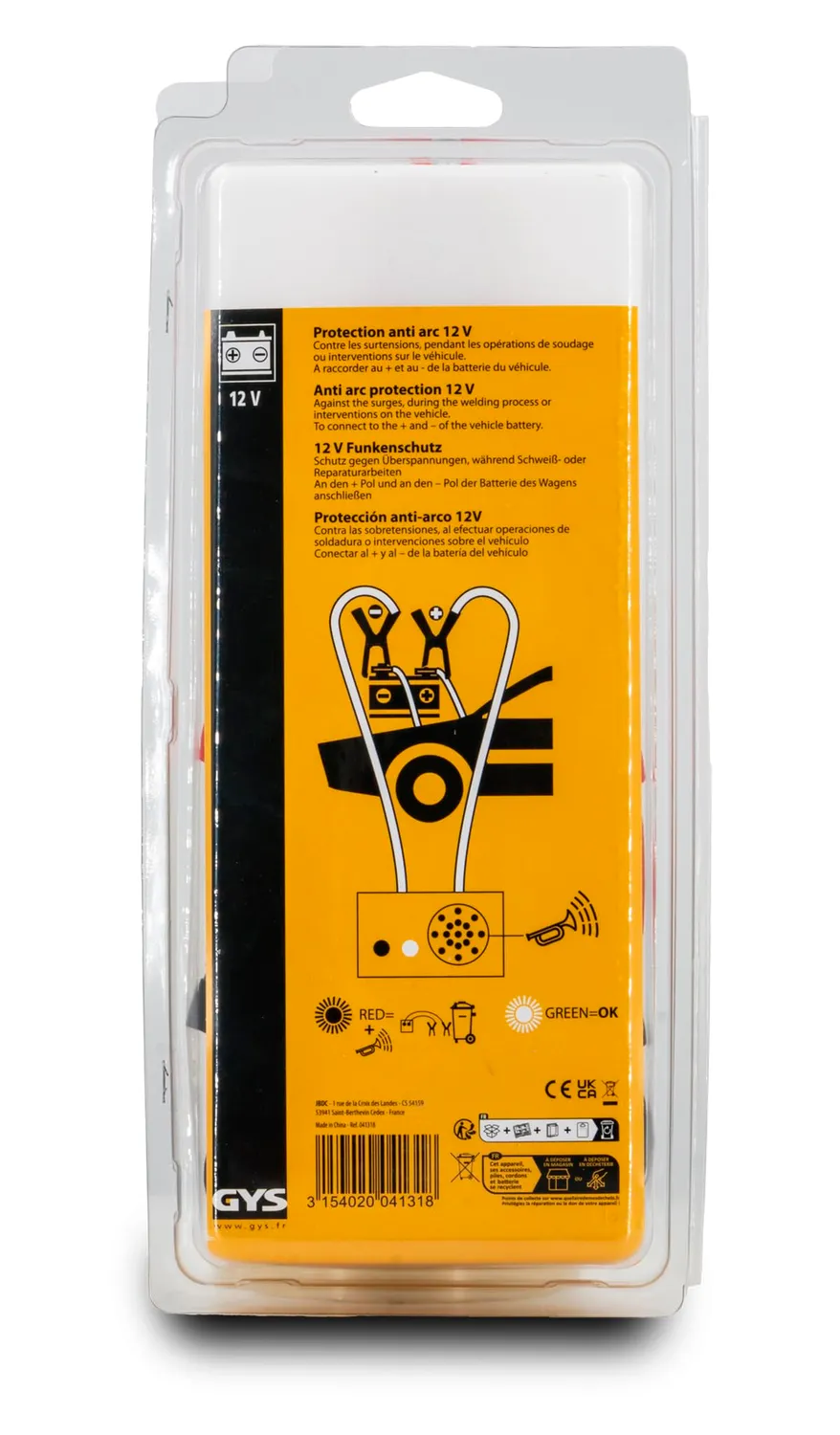 GYS protection anti-arc 12 V pour batterie véhicule