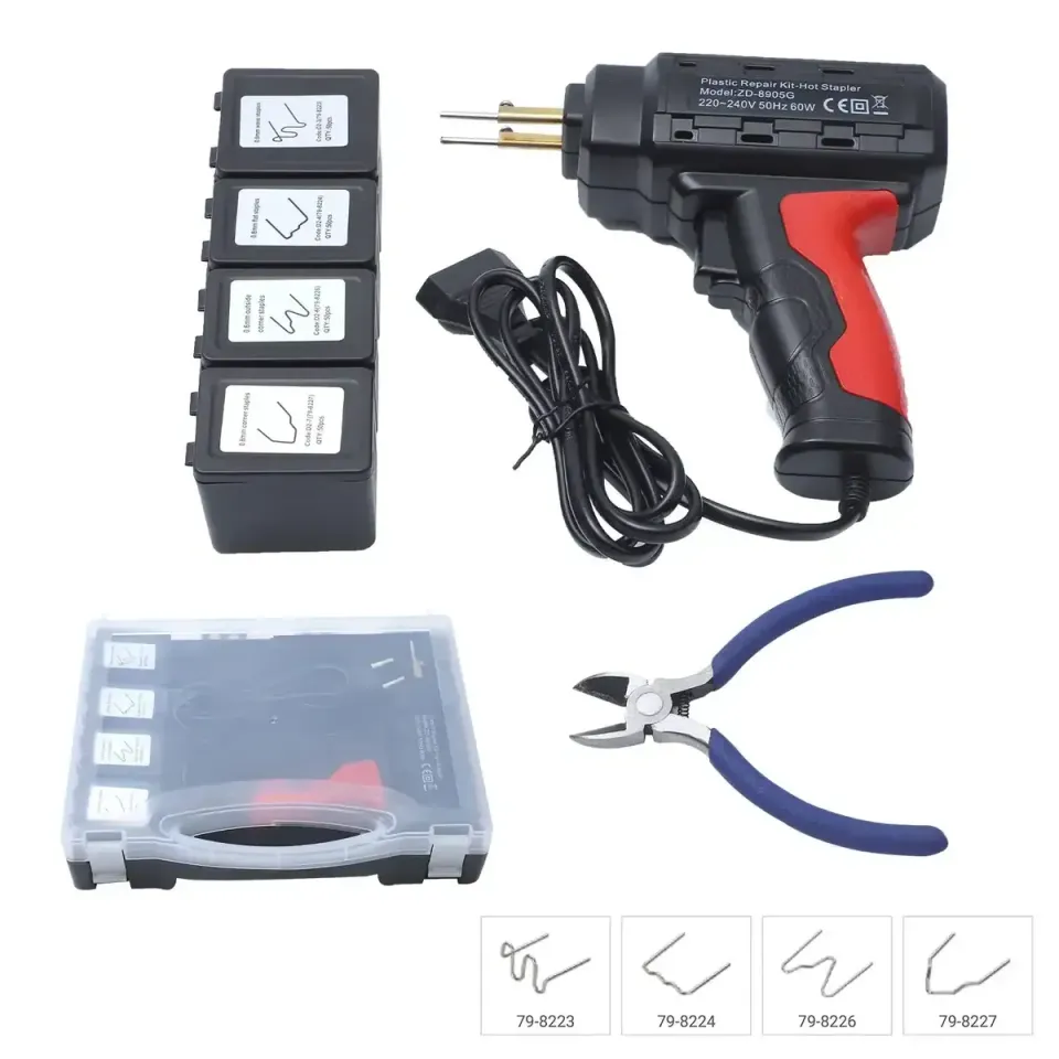 Zhongdi ZD-8905G pistolet de réparation plastique 200 agrafes LED