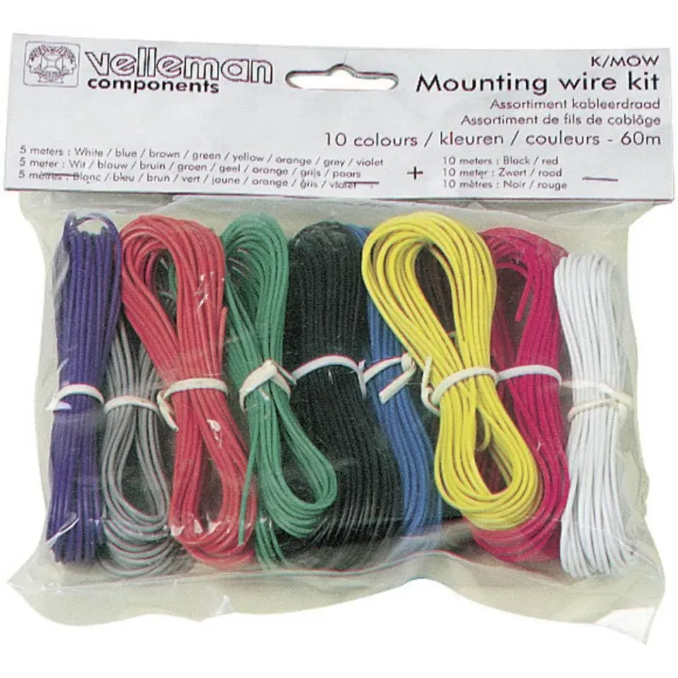 Velleman K/MOWM fil câblage 0,2 mm² 60 m étamé