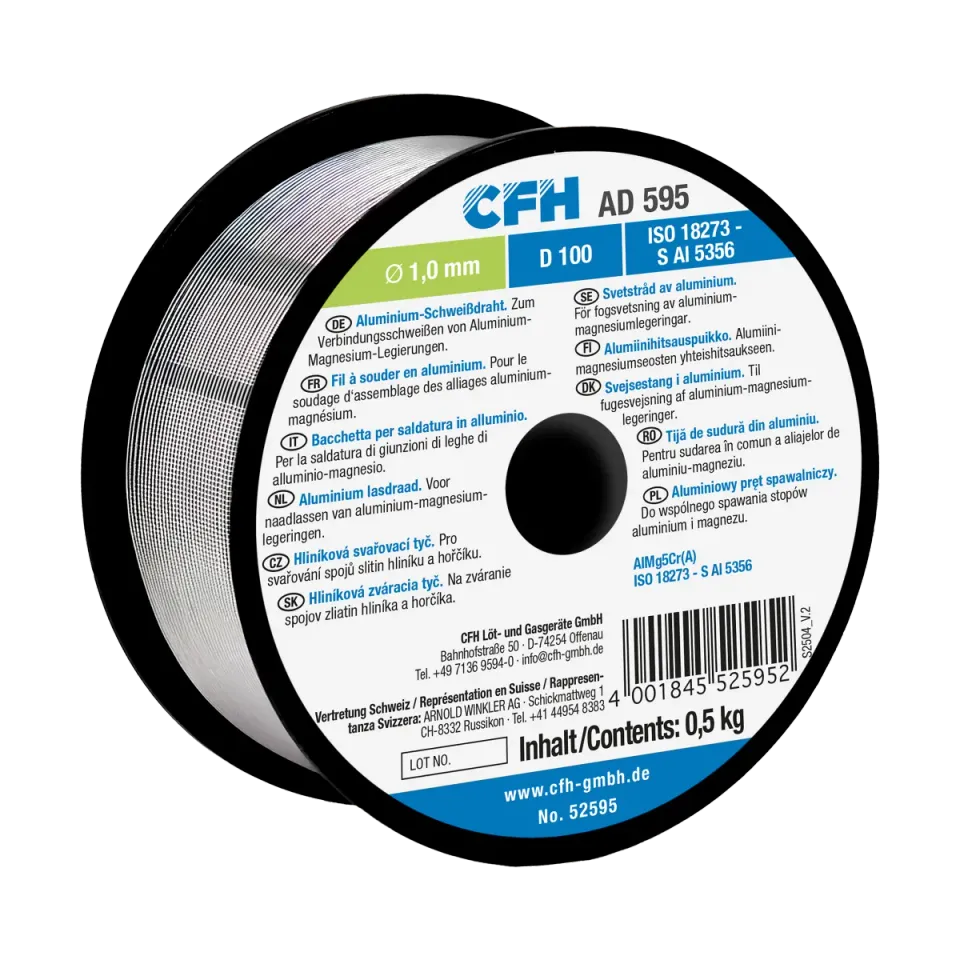 CFH AD 595 fil de soudure aluminium 1 mm 0,5 kg AlMg5