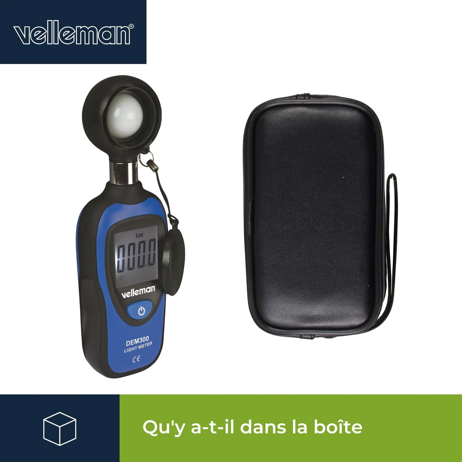 Velleman GP Series luxmètre numérique 0-200 000 lux portable