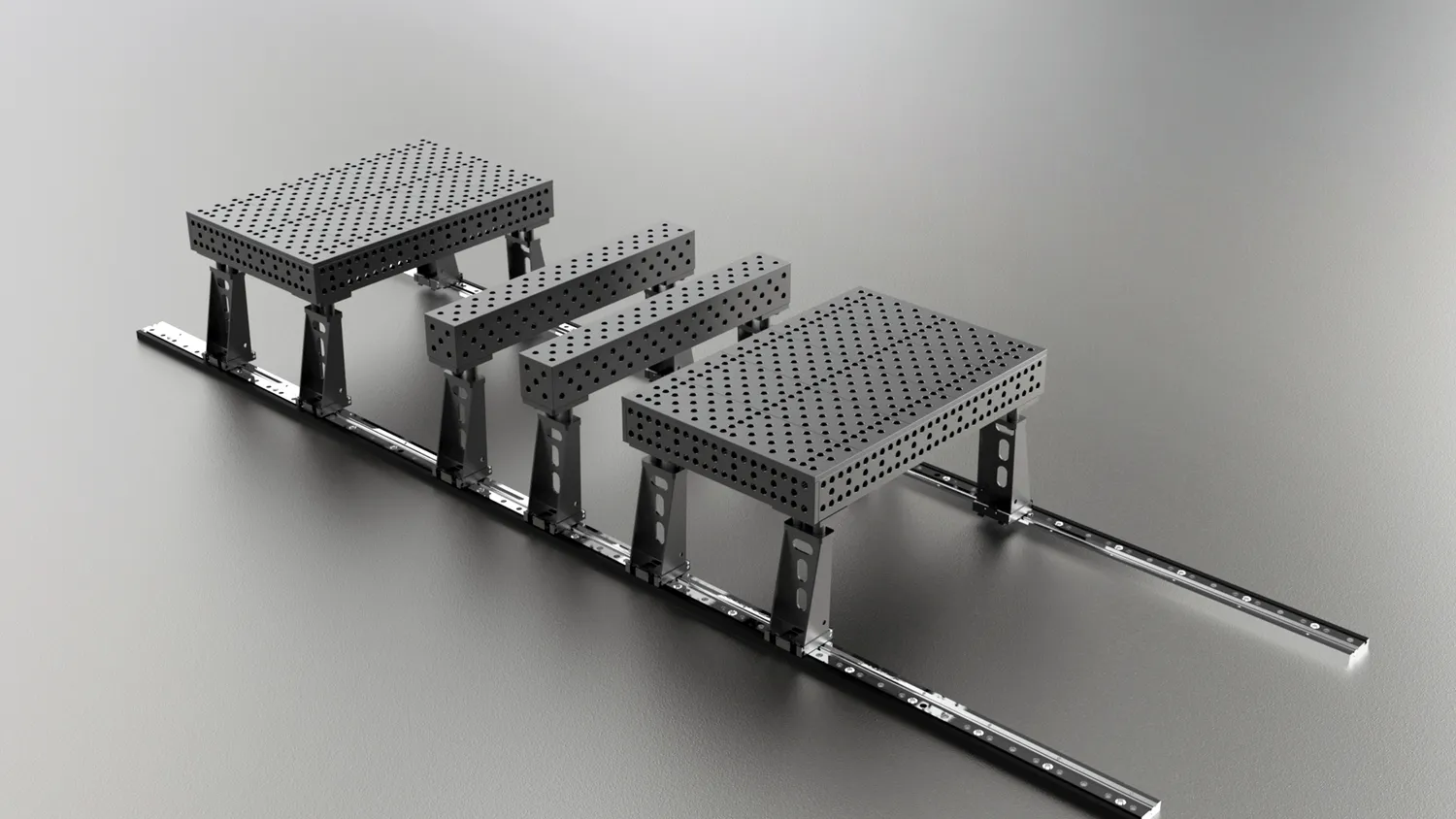 Strong Hand Europe pied table soudure rail 28 mm 300 mm T28-87003