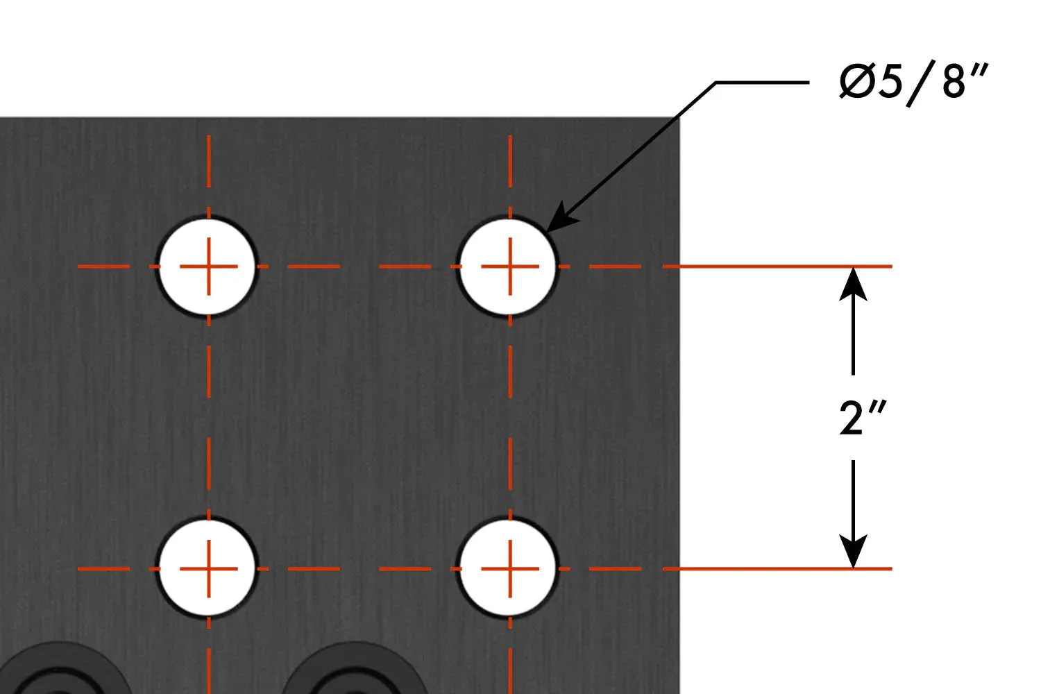 Strong Hand Europe Alpha 5/8 plaques table réversibles 48x8