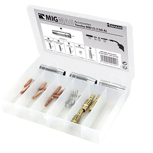 GYS coffret consommables 041226 pour torche MIG 150 A MB15, 26 pièces