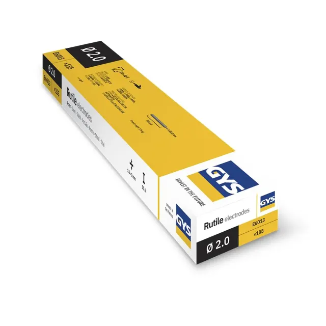 GYS électrodes rutiles E6013 Ø 2,0 mm 155 baguettes