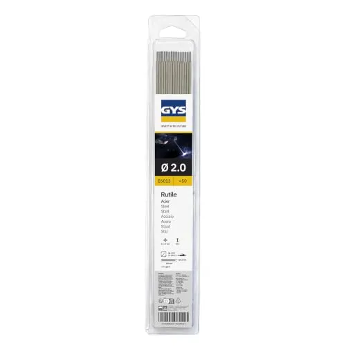 GYS électrodes rutiles E6013 Ø 2 mm blister de 50