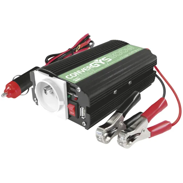 GYS Convergys 300 convertisseur 12 V vers 230 V, 300 W, mobile