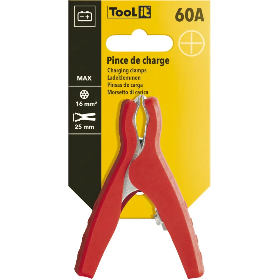 GYS Pince de charge 60A-XS rouge pour chargeur