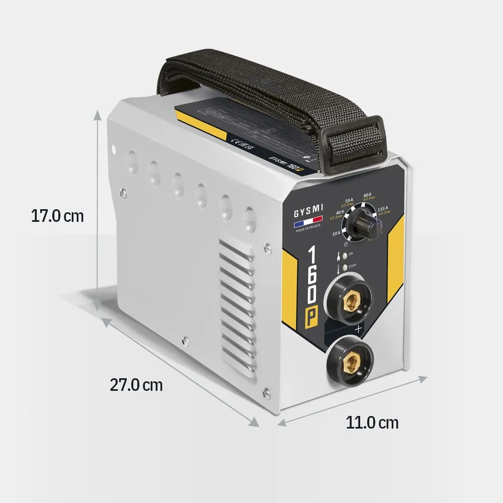 GYS GYSMI 160P poste à souder MMA avec masque LCD Techno 11