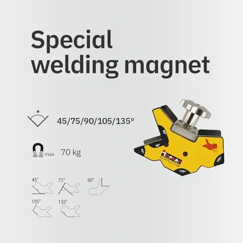 GYS Magnetic D70.135M positionneur de soudage multi-angle 70 kg ON/OFF