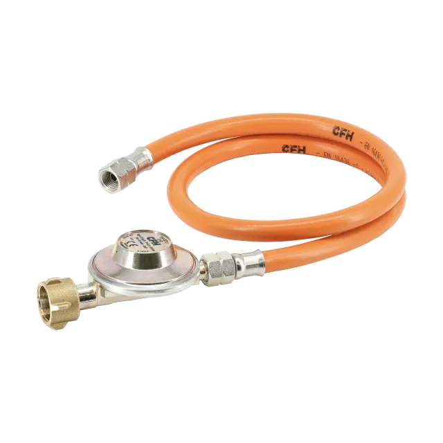 CFH DRS 452 détendeur gaz avec tuyau 80 cm 50 mbar