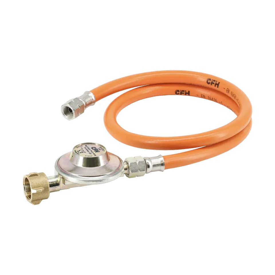 CFH DRS 452 détendeur gaz avec tuyau 80 cm 50 mbar