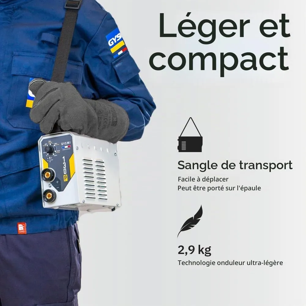 GYS GYSMI 130P poste à souder MMA 130 A avec valise