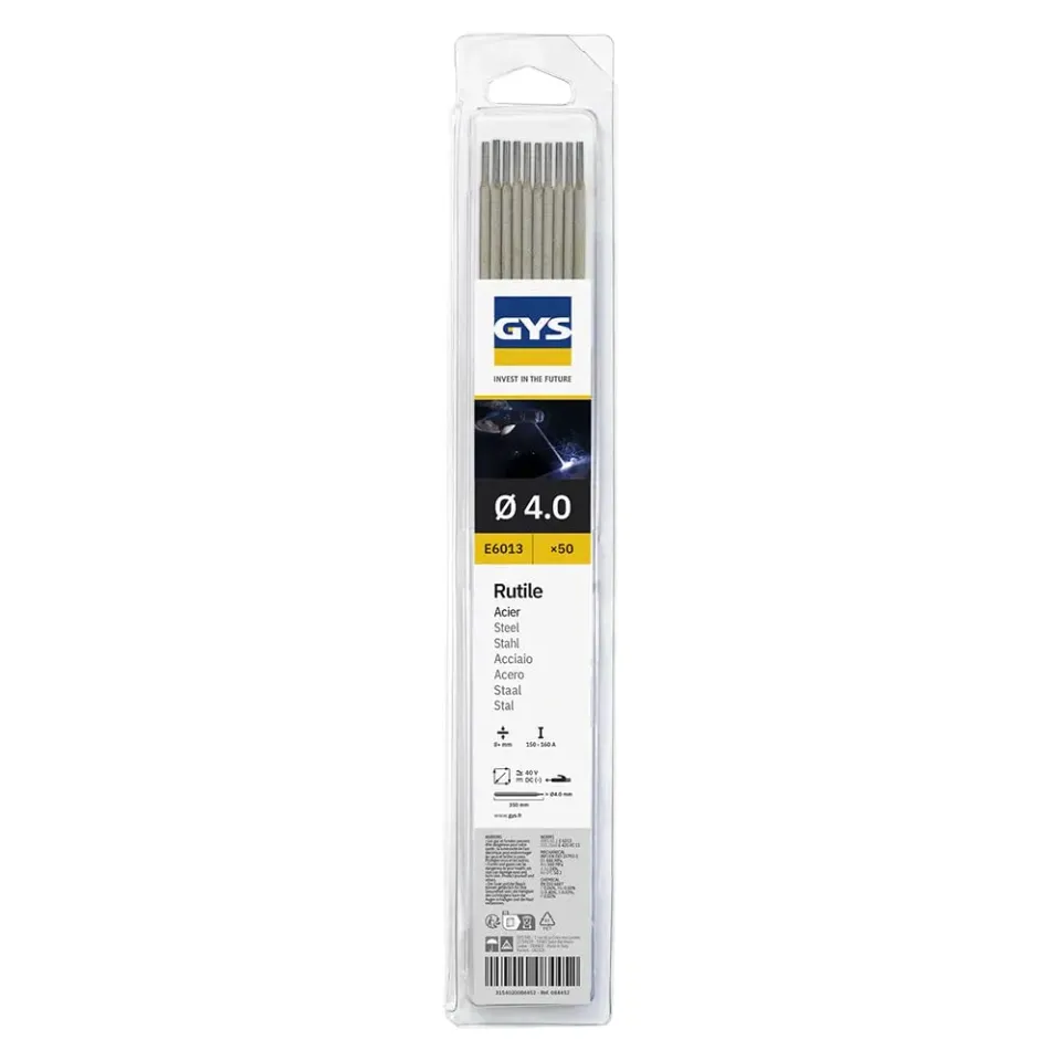 GYS électrodes rutiles E6013 Ø 4 mm blister de 50