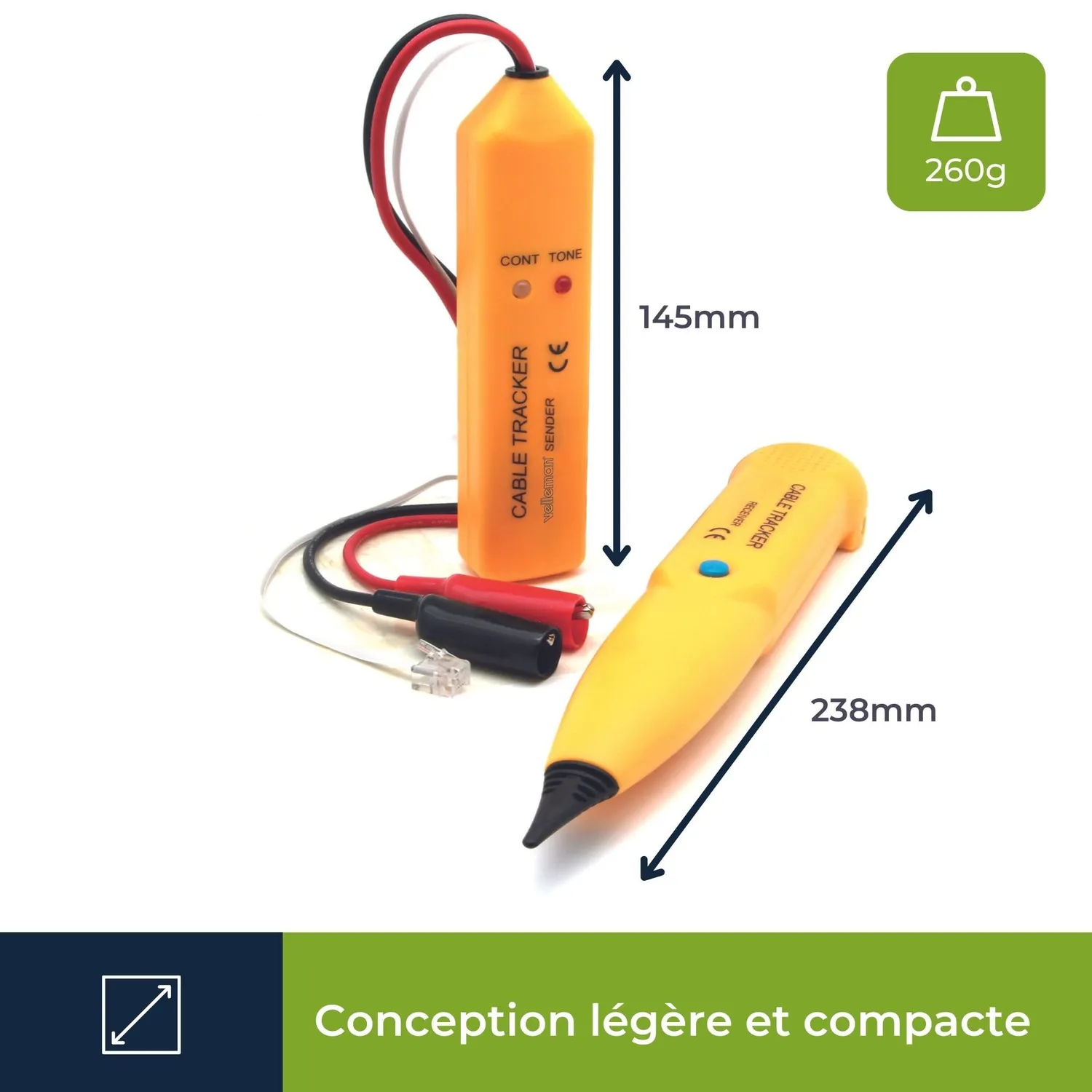 Velleman GP Series détecteur de câbles avec générateur de tonalité
