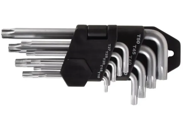 Velleman GP Series clés Torx 9 pièces non magnétiques