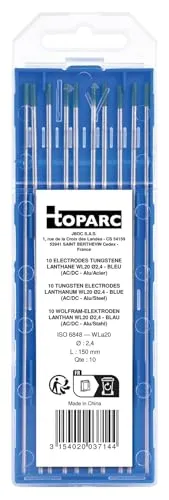 GYS WL20 électrodes tungstène TIG Ø 2,4 mm, lot de 10