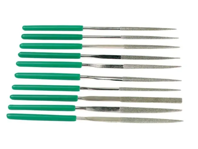 Velleman GP jeu de 10 limes diamantées 120 mm