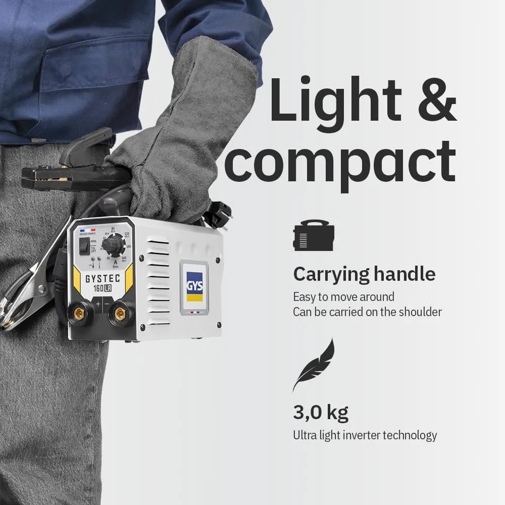 GYS GYSTEC 180 LA poste à souder MMA TIG 180A avec masque