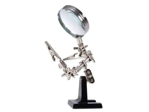 Velleman VTLLAMP troisième main avec loupe 20 x 6 x 13 cm x 2,5