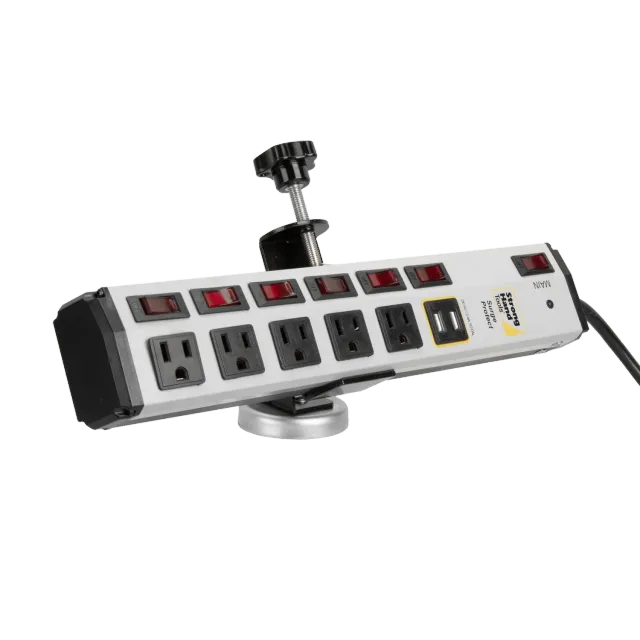 Strong Hand Power Strip + Magnetic Mount Combo multiprise et support magnétique, 5 prises