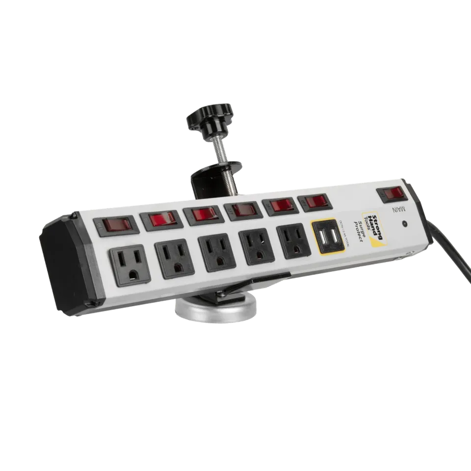 Strong Hand Power Strip + Magnetic Mount Combo multiprise et support magnétique, 5 prises