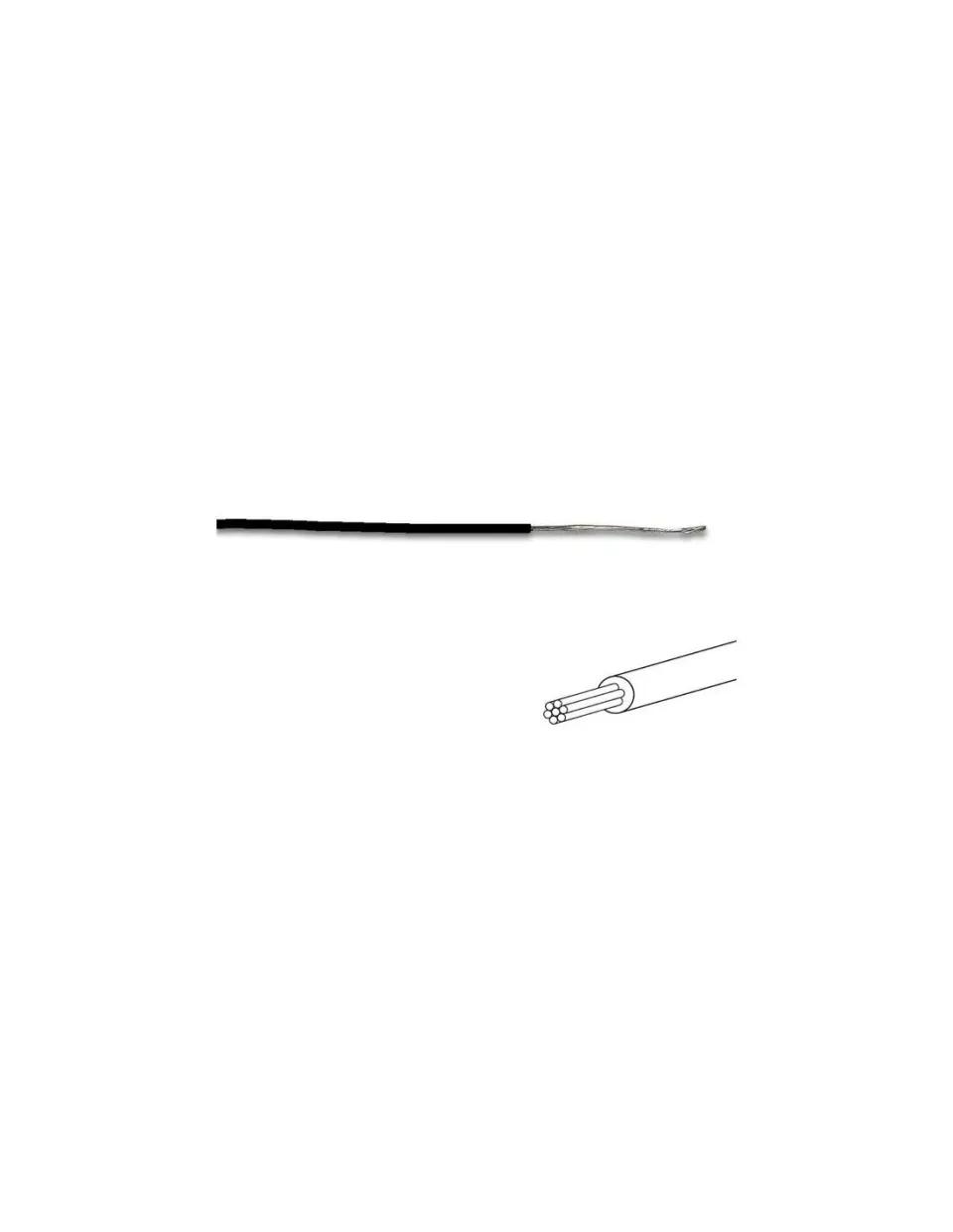 Velleman GP Series 144554 fil de montage noir