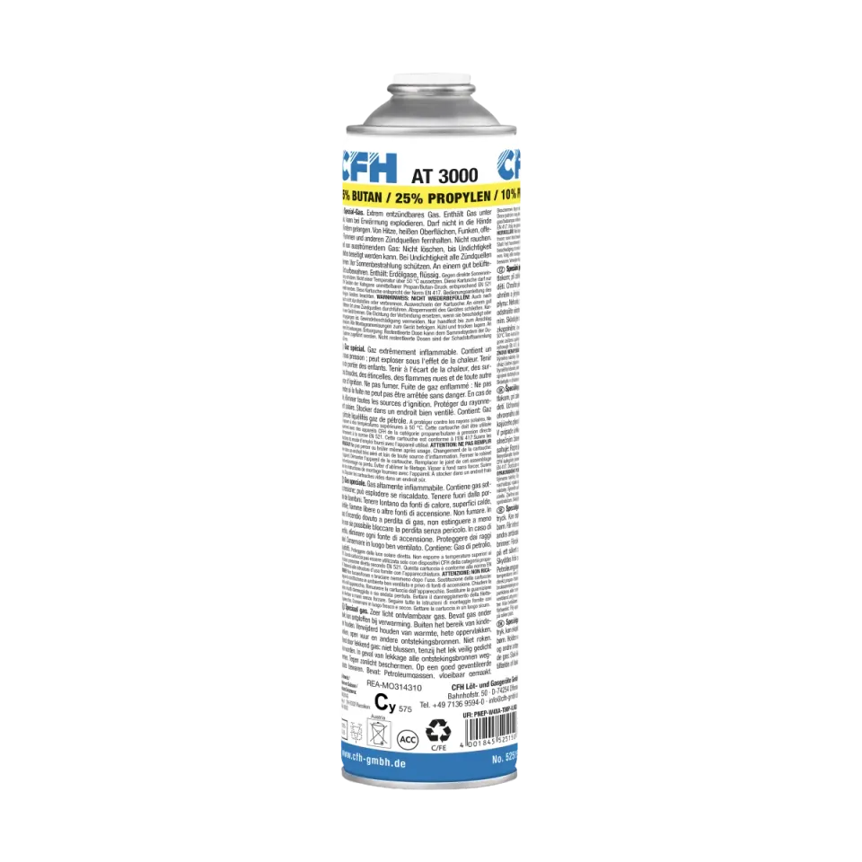 CFH Spezial-Gas AT 3000 cartouche 330 g raccord 7/16″