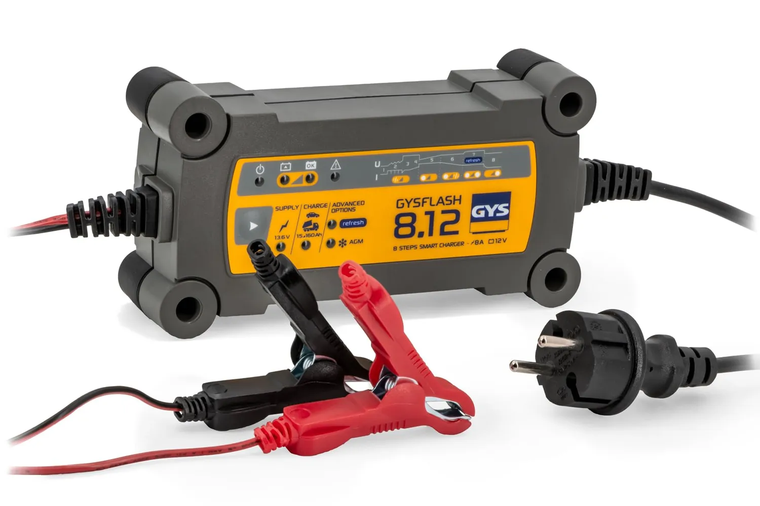 GYS GYSFLASH 8.12 chargeur 12 V 8 A IP65