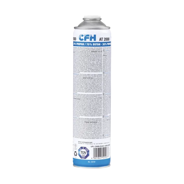 CFH Universaldruckgasdose AT 2000 cartouche gaz 600 ml