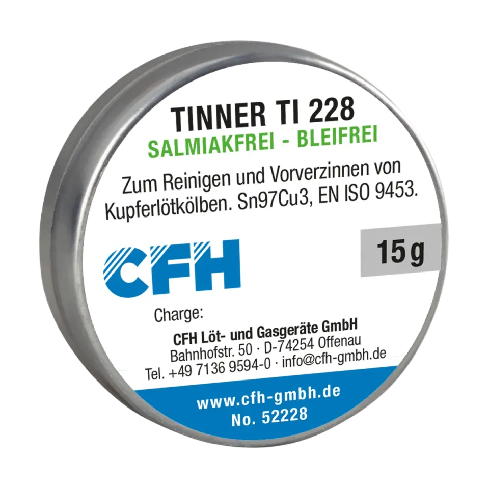 CFH TI 228 étameur pour panne à souder sans plomb 15 g