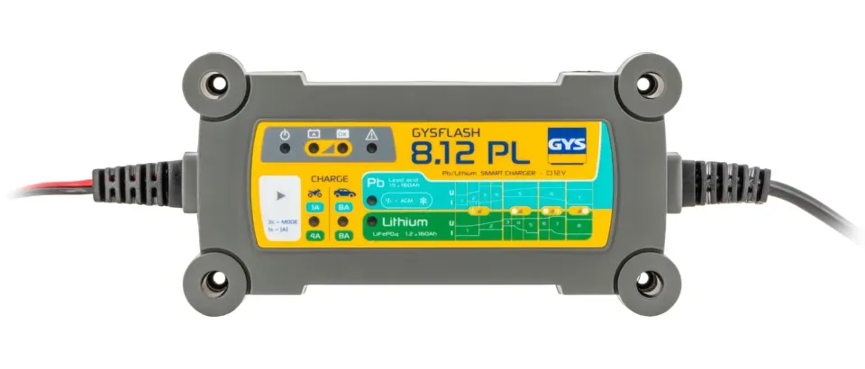 GYS GYSFLASH 8.12 PL chargeur batterie 12 V 8 A