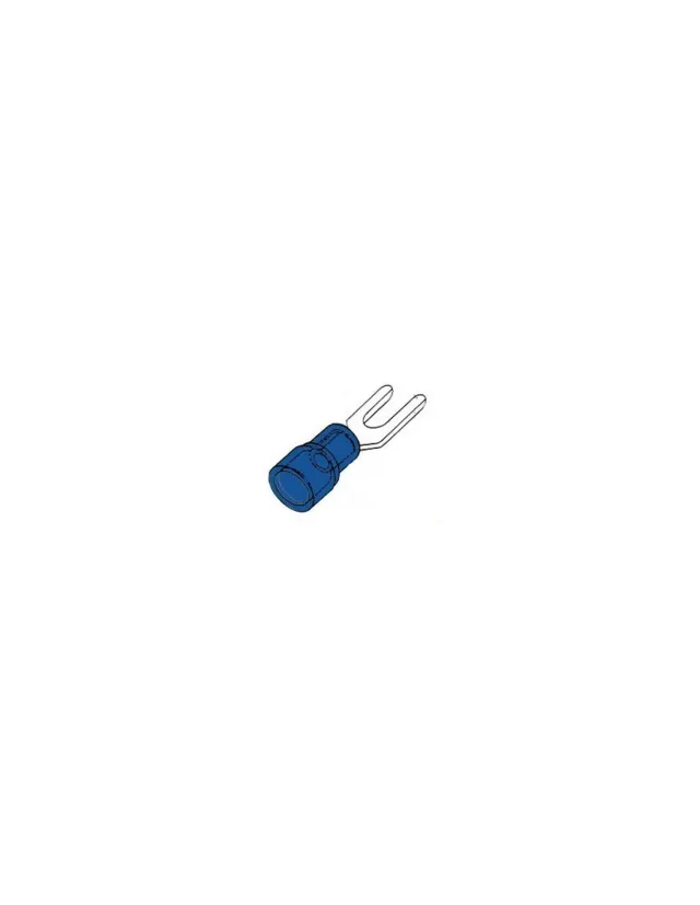 Velleman GP Series cosse à fourche 4,3 mm bleue