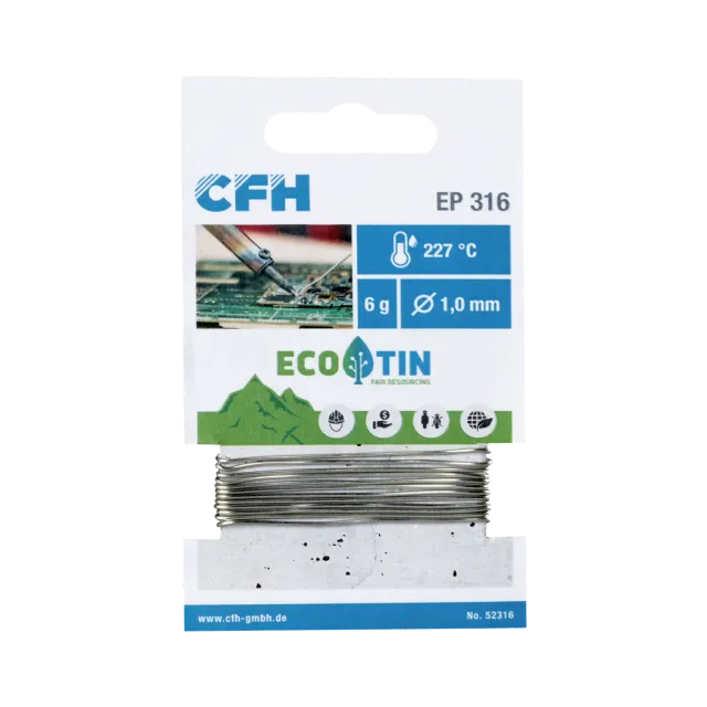 CFH PREMIUM ECO TIN EL 316 fil à souder électronique 6 g sans plomb